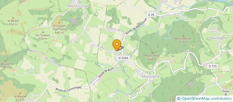 localisation de l'entreprise MONSIEUR SIMON GIRARD  MONTOUSSE