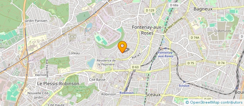localisation de l'entreprise MONSIEUR SIMON GLUZMAN à FONTENAY-AUX-ROSES