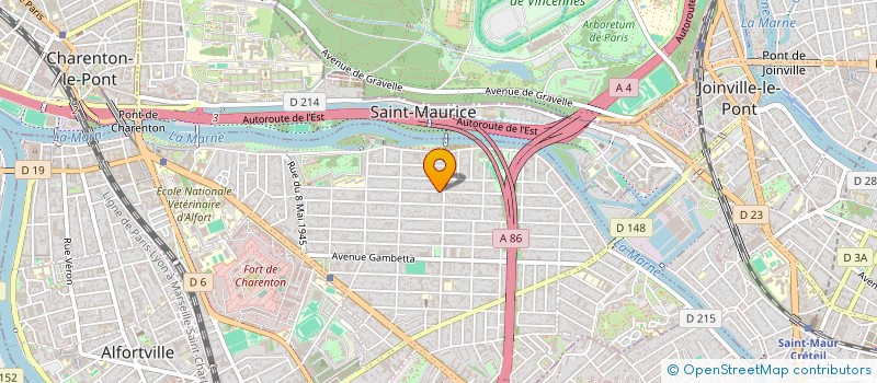 localisation de l'entreprise MONSIEUR SIMON GOENEUTTE LEFEVRE  MAISONS-ALFORT