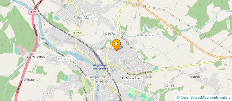 localisation de l'entreprise MONSIEUR SIMON GOULMY à ARGENTON-SUR-CREUSE