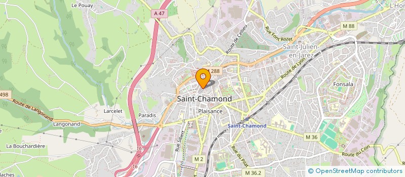 localisation de l'entreprise MONSIEUR SIMON GOY HENRY à SAINT-CHAMOND