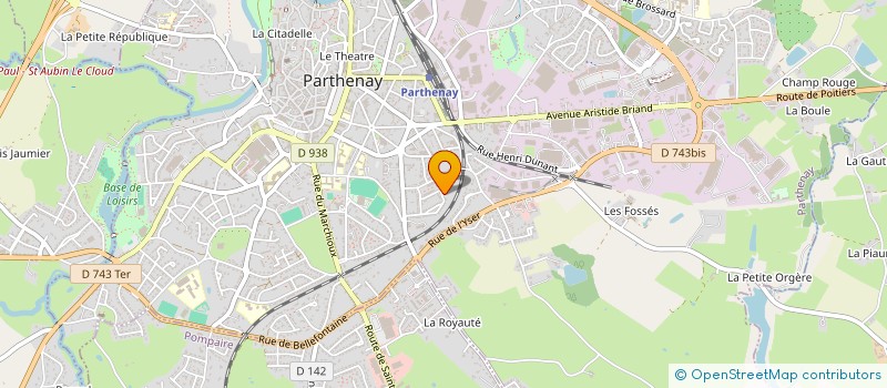 localisation de l'entreprise MONSIEUR SIMON GRELLIER  PARTHENAY