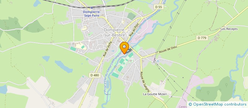 localisation de l'entreprise MONSIEUR SIMON GRUZA  DOMPIERRE-SUR-BESBRE