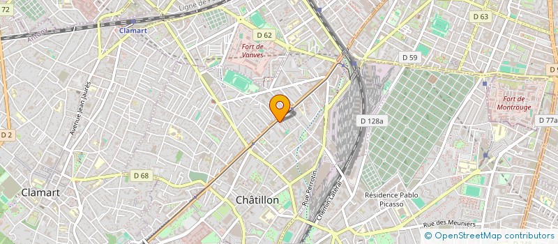 localisation de l'entreprise MONSIEUR SIMON GUILLAUME  CHATILLON