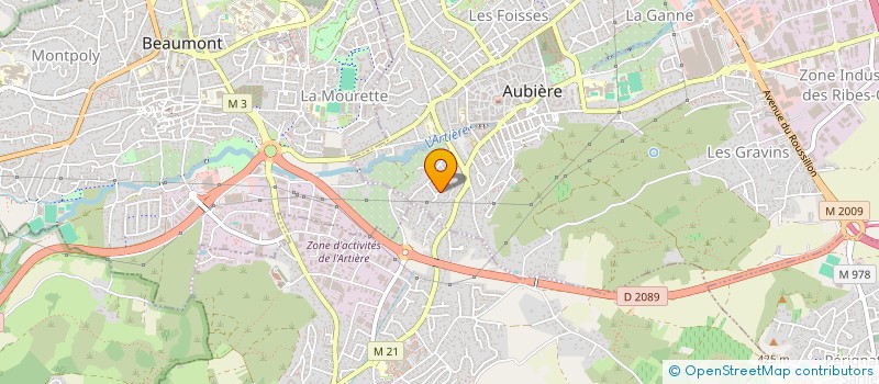 localisation de l'entreprise MONSIEUR SIMON GUTIERREZ  AUBIERE