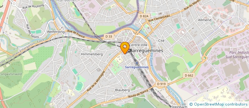 localisation de l'entreprise MONSIEUR SIMON HELLERINGER  SARREGUEMINES