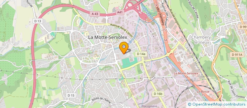 localisation de l'entreprise MONSIEUR SIMON HERVE  LA MOTTE-SERVOLEX