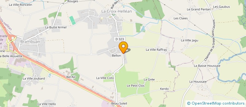 localisation de l'entreprise MONSIEUR SIMON HOFFMANN  LA CROIX-HELLEAN