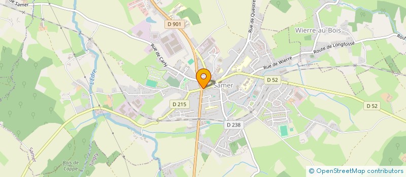 localisation de l'entreprise MONSIEUR SIMON HUCLIEZ  SAMER