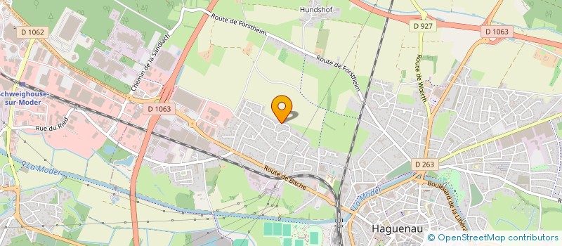 localisation de l'entreprise MONSIEUR SIMON HUMBERT  HAGUENAU