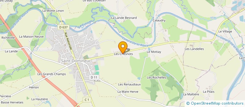 localisation de l'entreprise MONSIEUR SIMON HUNOT  SAINT-DOMINEUC