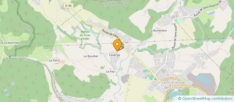 localisation de l'entreprise MONSIEUR SIMON HURE  SAINT-ETIENNE-DE-CROSSEY