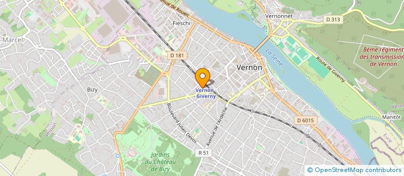 localisation de l'entreprise MONSIEUR SIMON JACOB  VERNON