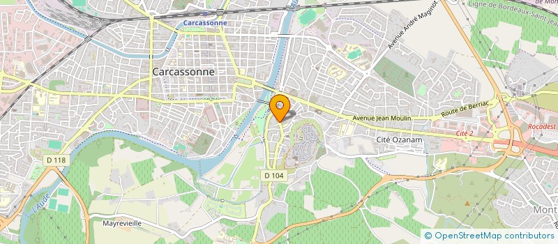 localisation de l'entreprise MONSIEUR SIMON JALBEAUD  CARCASSONNE