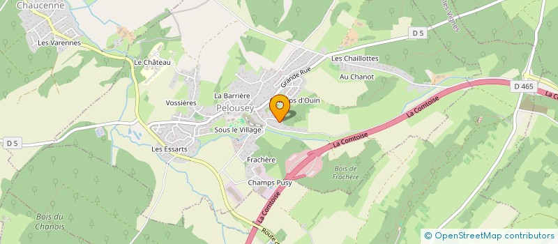 localisation de l'entreprise MONSIEUR SIMON JOLY  PELOUSEY