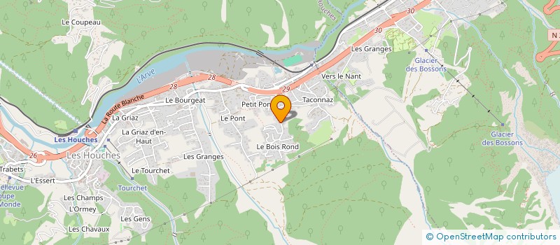 localisation de l'entreprise MONSIEUR SIMON JONES  LES HOUCHES