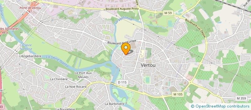 localisation de l'entreprise MONSIEUR SIMON JOUBERT  VERTOU