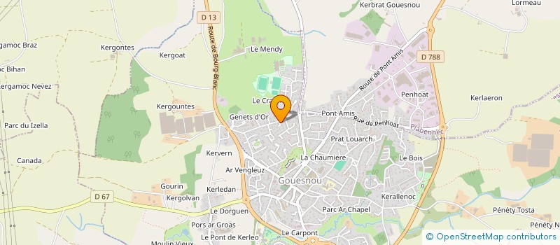 localisation de l'entreprise MONSIEUR SIMON JOURDAIN à GOUESNOU