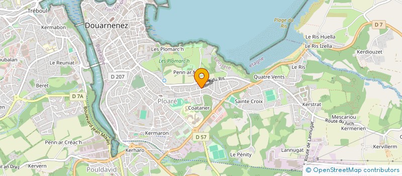 localisation de l'entreprise MONSIEUR SIMON JOURDAN à DOUARNENEZ