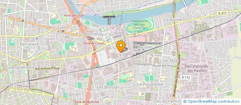 localisation de l'entreprise MONSIEUR SIMON KAPOIAN FAVEL  VILLEURBANNE