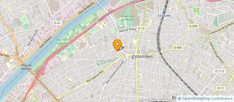 localisation de l'entreprise MONSIEUR SIMON KOUHANA à COLOMBES