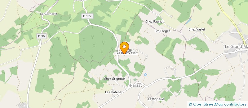 localisation de l'entreprise MONSIEUR SIMON LACOUDRE à PARZAC