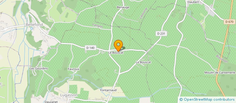 localisation de l'entreprise MONSIEUR SIMON LALANNE  LUGASSON