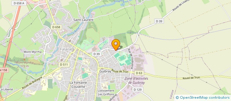 localisation de l'entreprise MONSIEUR SIMON LAMBERT  FALAISE