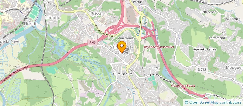 localisation de l'entreprise MONSIEUR SIMON LARRALDE  SAINT-PIERRE-D'IRUBE