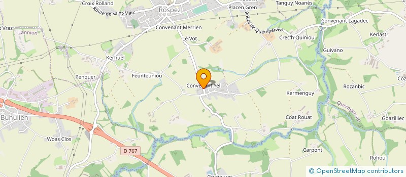 localisation de l'entreprise MONSIEUR SIMON LE BOZEC  ROSPEZ