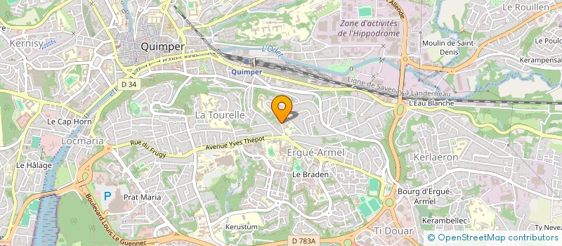 localisation de l'entreprise MONSIEUR SIMON LE FOURN à QUIMPER