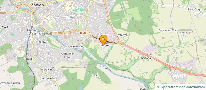 localisation de l'entreprise MONSIEUR SIMON LE GRAND à LANNION