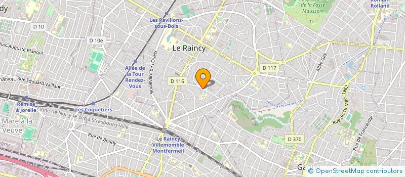 localisation de l'entreprise MONSIEUR SIMON LE TROUHER  LE RAINCY