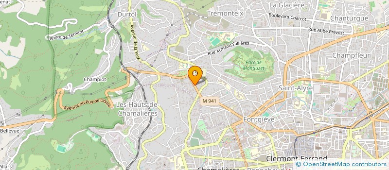 localisation de l'entreprise MONSIEUR SIMON LEBRUN  CLERMONT-FERRAND