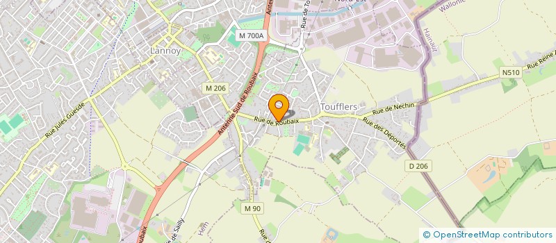 localisation de l'entreprise MONSIEUR SIMON LECLERCQ  TOUFFLERS