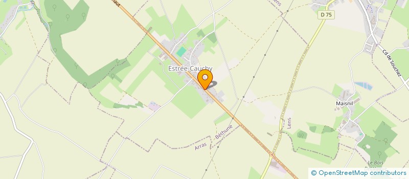 localisation de l'entreprise MONSIEUR SIMON LEFEBVRE  ESTREE-CAUCHY