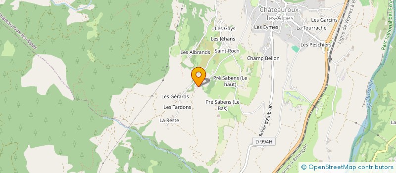 localisation de l'entreprise MONSIEUR SIMON LENOBLE  CHATEAUROUX-LES-ALPES