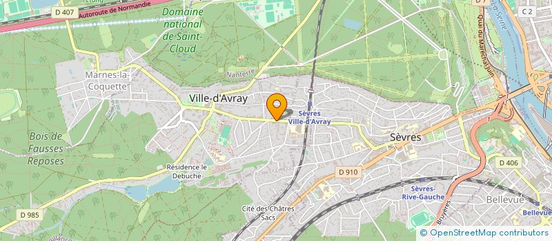 localisation de l'entreprise MONSIEUR SIMON LEPINE  VILLE-D'AVRAY