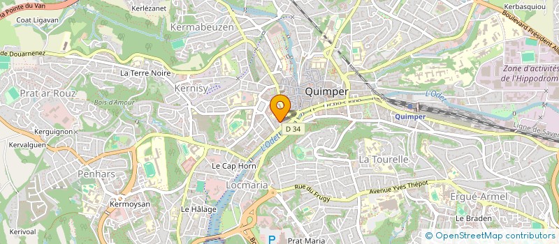 localisation de l'entreprise MONSIEUR SIMON LEROUX à QUIMPER