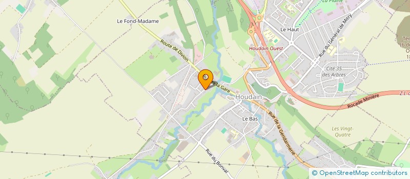 localisation de l'entreprise MONSIEUR SIMON LETNIOWSKA  HOUDAIN