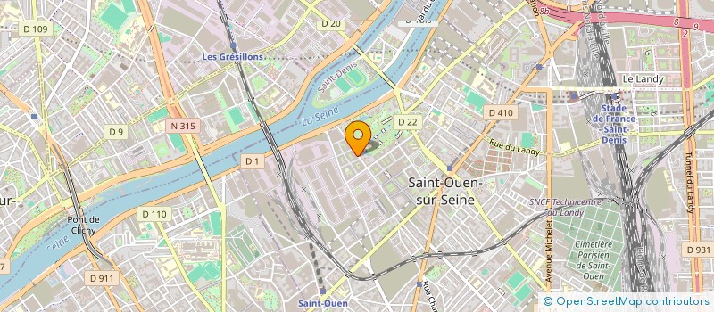 localisation de l'entreprise MONSIEUR SIMON LEVY-SOUSAN à SAINT-OUEN-SUR-SEINE