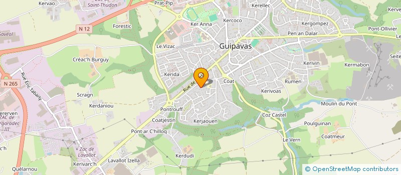 localisation de l'entreprise MONSIEUR SIMON LORIANT  GUIPAVAS