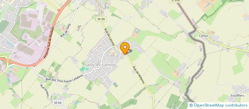 localisation de l'entreprise MONSIEUR SIMON LORIDAN  SAILLY-LEZ-LANNOY