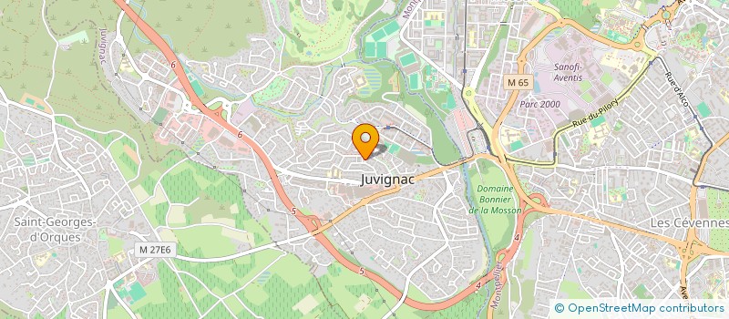 localisation de l'entreprise MONSIEUR SIMON LOUVET  JUVIGNAC