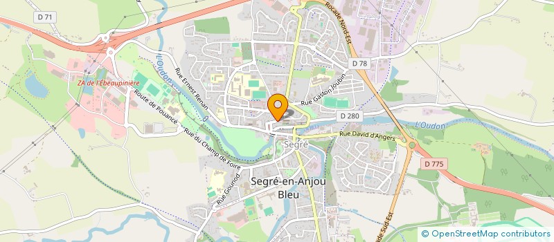 localisation de l'entreprise MONSIEUR SIMON LOUZIER  SEGRE-EN-ANJOU BLEU