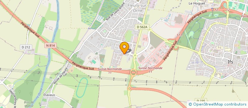 localisation de l'entreprise MONSIEUR SIMON MADELEINE  FLEURY-SUR-ORNE