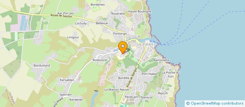 localisation de l'entreprise MONSIEUR SIMON MARIN  LE PALAIS