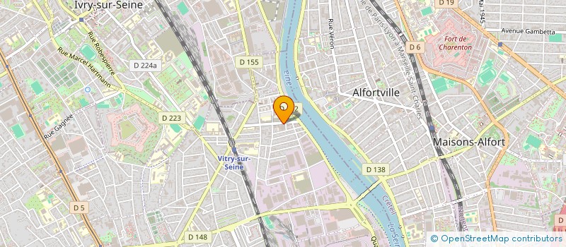 localisation de l'entreprise MONSIEUR SIMON MARIVAT  VITRY-SUR-SEINE