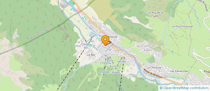 localisation de l'entreprise MONSIEUR SIMON MARTINET  LA SALLE-LES-ALPES