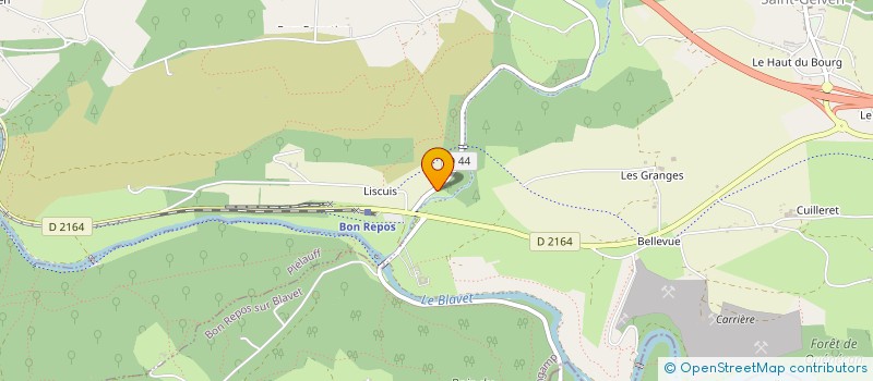 localisation de l'entreprise MONSIEUR SIMON MAY  BON REPOS SUR BLAVET